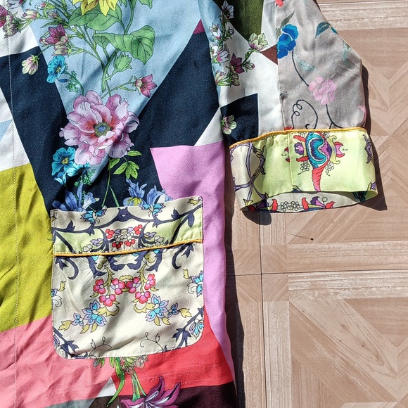 Johnny Was floral geometric kimono size L - Picture 4 of 6